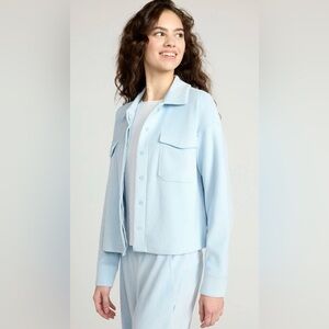 Mondetta Women's Cropped Corduroy Button Down Shirt NWT